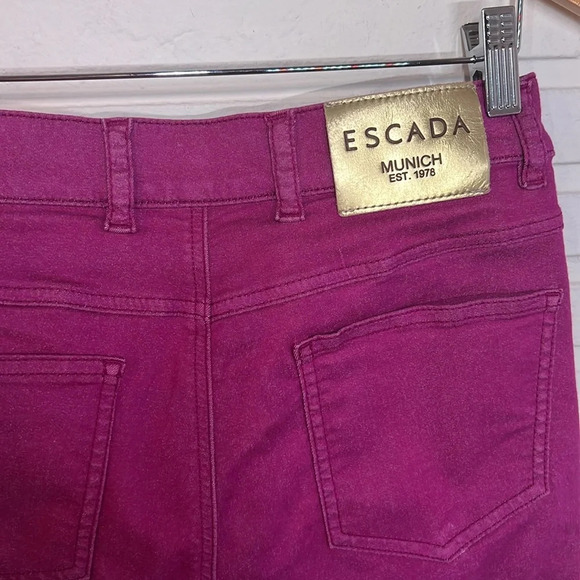 Escada Tourmaline Pink Mid Rise Skinny Jeans, Women’s Size 6 - Picture 5 of 11